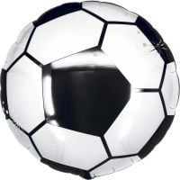 18" Soccer Ball Black and White Balloon