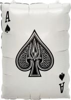 22" Ace of Clubs Casino Card Balloon