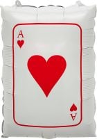 22" Ace of Hearts Casino Card Balloon