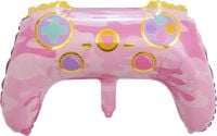 25" Pink Gaming Controller Balloon