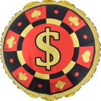 18" Casino Night Balloon