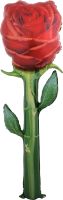 48" Giant Red Rose with Long Green Stem Balloon