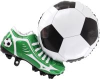 29" Green Cleats Kicking Soccer Ball Balloon
