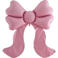 59" Pink Ribbon Bow Balloon