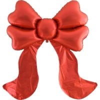 59" Red Ribbon Bow Balloon
