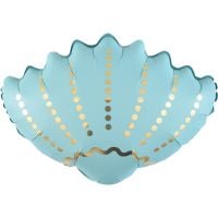 18" Matte Blue Clamshell Balloon