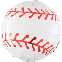 18" White Baseball Balloon