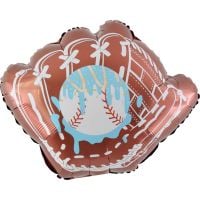 19" Baseball Glove with Blue Baseball Balloon