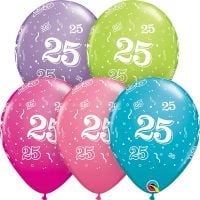 11" 25-A-Round Trendy Assortment (50pcs) Balloons