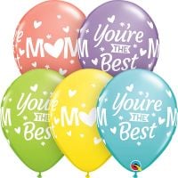 11" M(Heart)M You're The Best (50pcs) Balloons