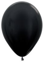 05" Metallic Black (50pcs) Sempertex Balloons