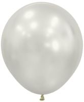 18" Silk Oyster White (25pcs) Sempertex Balloons