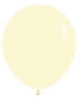 18" Pastel Matte Yellow (25pcs) Sempertex Balloons
