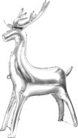 64" Standing Reindeer Silver Balloon
