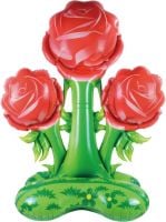 37" Standing Red Rose Flowers Balloon