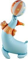 35" Standing Matte Circus Seal Balloon