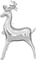 32" Standing Reindeer Silver Balloon