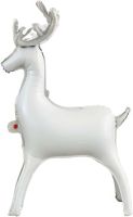 32" Standing Reindeer White Balloon