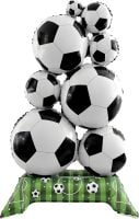 59" Standing Stack of Soccer Balls Balloon