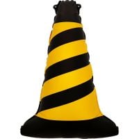 26" Yellow Traffic Cone Balloon