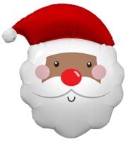 24" Jolly Old Santa Cocoa Skin Tone Balloon