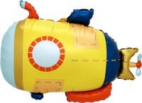 30" Yellow and Blue Submarine Balloon