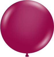 24" Crystal Burgundy (3pcs) TufTex Balloons