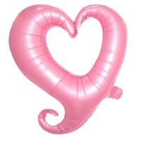 16" Classy Heart Pink Balloon