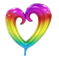 31" Linking Heart Rainbow Balloon
