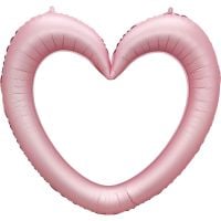 35" Linking Ring Heart Pink Balloon