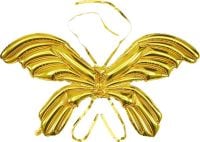 47" Angel Wings Gold Balloon