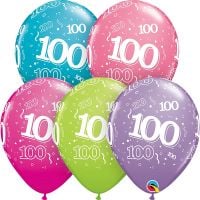 11" 100-A-Round Trendy Assortment (50pcs) Balloons