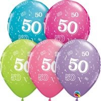 11" 50-A-Round Trendy Assortment (50pcs) Balloons